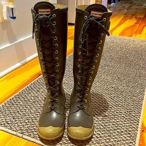 hunter laced rare rain boots